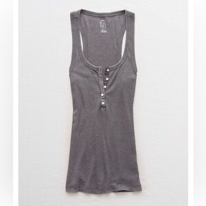 American Eagle Outfitters Grey No BS Tank Top